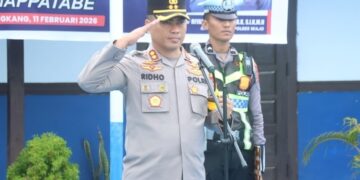 Pimpin Apel Dan Sosialisasi Polantas “MAPPATABE” Kapolres Wajo, Sampaikan Hal Ini