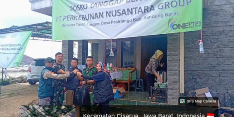 Dua Pekan Pascabencana, Holding Perkebunan Nusantara Masih Aktif Layani Penyintas Pasirlangu