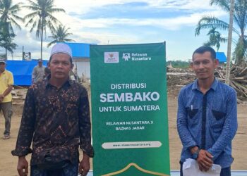 Warga Dusun Rantau Panjang : Terima Kasih Relawan Nusantara Atas Bantuan Sembako