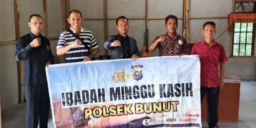 Polsek Bunut Laksanakan Minggu Kasih, Jaga Toleransi Antar Umat Beragama