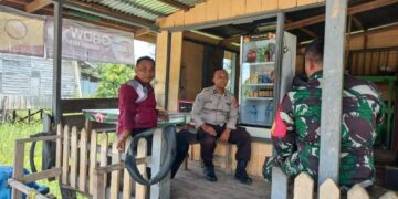 Polsek Langgam Perkuat Sinergitas TNI-Polri Lewat Silaturahmi di Segati