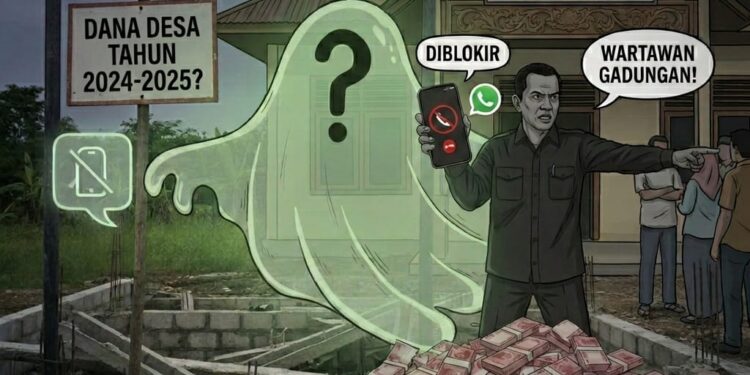 Geuchik Krueng Baro Blang Mee Diduga Blokir Akses Jurnalis Dan Tuding Wartawan Gadungan : Upaya “Cuci Tangan” Isu Dana Desa