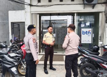 Polsek Pangkalan Kerinci Gelar Patroli KRYD, Sasar Bank dan Gerai Ritel