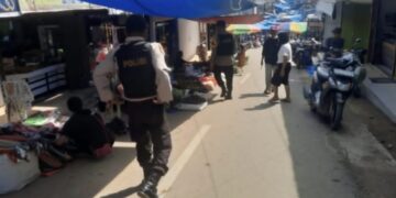 Patroli Pasar Polsek Ukui, Jaga Keamanan Aktivitas Jual Beli