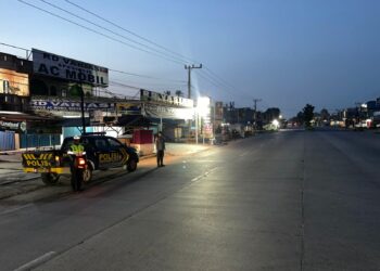 Polsek Pangkalan Kuras Gelar Patroli Subuh, Antisipasi Balap Liar dan C3