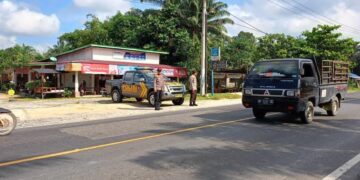 Polsek Pangkalan Lesung Gelar Patroli Lalu Lintas di Jalur Rawan untuk Antisipasi Kecelakaan