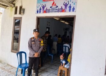 Polsek Langgam Gelar Ibadah Minggu Kasih, Personel dan Jemaat Bahas Pesan Kamtibmas