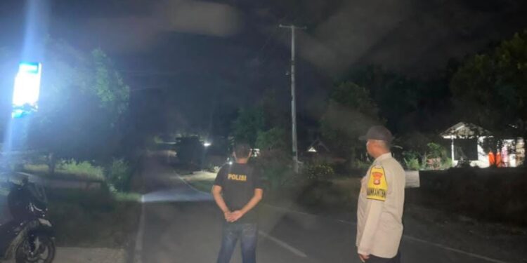 Polsek Kerumutan Gelar Patroli Subuh, Antisipasi Balap Liar dan Tawuran Remaja