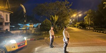 Patroli Subuh Ops Tertib Ramadhan Lancang Kuning 2026, Polsek Pangkalan Kerinci Antisipasi C3 dan Balap Liar
