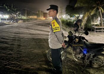 Patroli Subuh Ramadhan, Polsek Langgam Antisipasi Balap Liar di Jalan Koridor RAPP