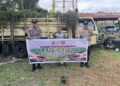 Polsek Pangkalan Kuras Tanam Bibit Manggis di Asrama Polisi Dukung Program Green Policing