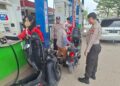 Patroli Polisi di Pusat Keramaian dan SPBU Pangkalan Kerinci Berlangsung Kondusif