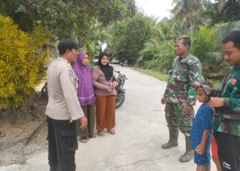 Polsek Langgam Jalin Sinergi dengan TNI dalam Kegiatan Silaturahmi