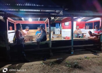 Polsek Kerumutan Sambangi Pos Kamling untuk Tingkatkan Harkamtibmas