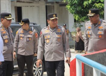 Kapolda Riau Tinjau Kesiapan Jembatan Merah Putih Menuju Peresmian Kapolri