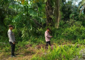 Polisi Teluk Meranti Sosialisasikan Maklumat Kapolda Riau Cegah Karhutla