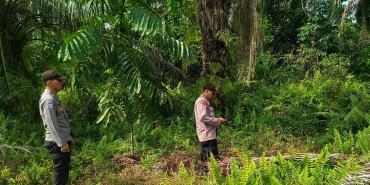 Polisi Teluk Meranti Sosialisasikan Maklumat Kapolda Riau Cegah Karhutla