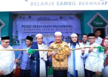 Lauching Pusat Oleh-Oleh Palembang Kawasan Wisata Religi Dan Kampung Wakaf Marogan