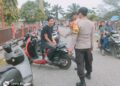 Polsek Bunut Amankan Pasar Tumpah Selama Bulan Suci Ramadhan