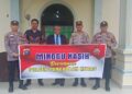 Polsek Pangkalan Kuras Sampaikan Pesan Kamtibmas dalam Program Minggu Kasih di Gereja HKBP Sorek