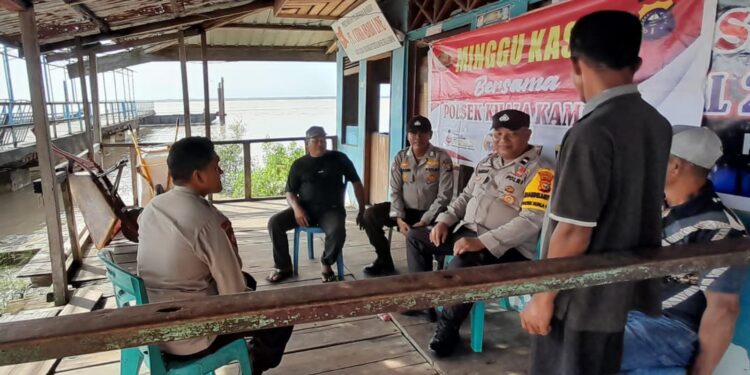 Polsek Kuala Kampar Gelar Minggu Kasih, Bahas Hoaks hingga Kenakalan Remaja