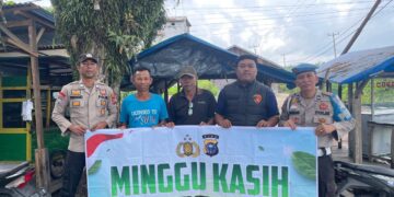 Polsek Teluk Meranti Gelar Minggu Kasih, Jemaat Laporkan Banjir dan Balap Motor Liar