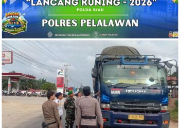 Pos Pam Ukui Sosialisasikan Pembatasan Operasional Angkutan Barang di Jalintim