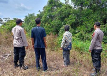 Polsek Pangkalan Lesung Patroli Cegah Karhutla dan Sosialisasikan Maklumat Kapolda Riau
