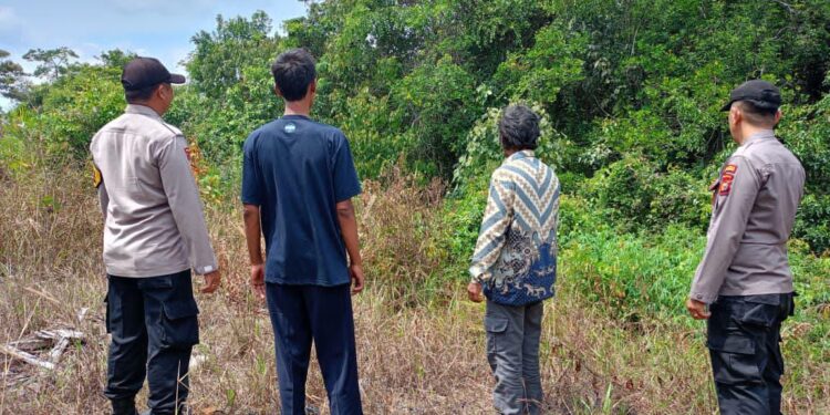 Polsek Pangkalan Lesung Patroli Cegah Karhutla dan Sosialisasikan Maklumat Kapolda Riau