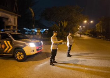 Polsek Pangkalan Kerinci Gelar Patroli Subuh, Cegah Balap Liar dan Gangguan Kamtibmas saat Ramadhan