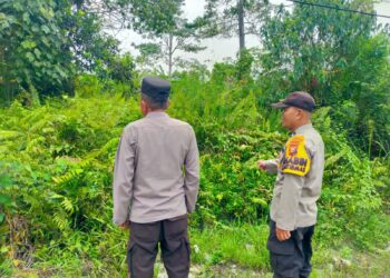 Polsek Pangkalan Kuras Patroli Karhutlah, Cegah Kebakaran Lahan di Sorek Satu
