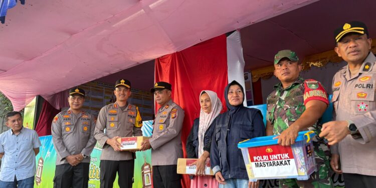 Kapolres Kuansing Tinjau Pos Pelayanan Ops Ketupat di Inuman, Tekankan Pelayanan Humanis