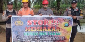 Polsek Ukui Intensifkan Patroli dan Himbauan Karhutla di Wilayah Kecamatan Ukui