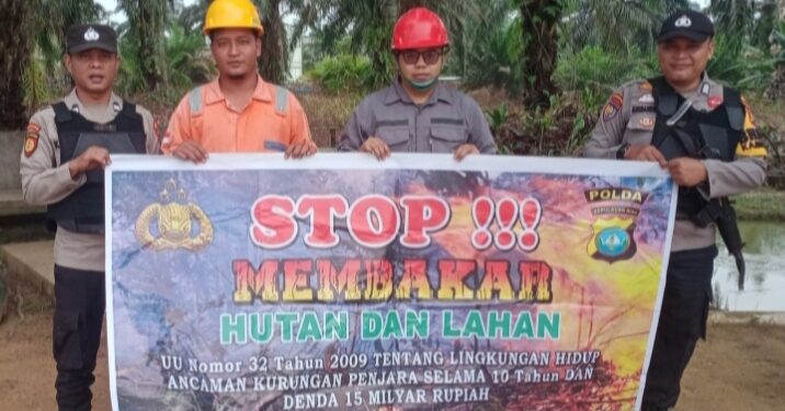 Polsek Ukui Intensifkan Patroli dan Himbauan Karhutla di Wilayah Kecamatan Ukui