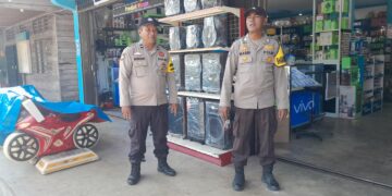 Polsek Kuala Kampar Gelar Patroli KRYD Cegah Tindak Pidana C3 di Pasar Minggu