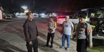 Polsek Pangkalan Kerinci Intensifkan Patroli Malam Jelang Idul Fitri 1447 H