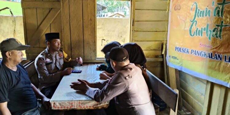 Polsek Pangkalan Lesung Serap Keluhan Warga Lewat Program Jumat Curhat