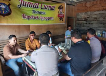 Polsek Langgam Ajak Warga Perkuat Sinergi Lewat Program Jumat Curhat