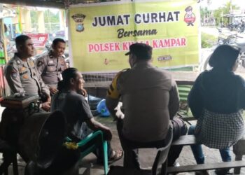 Jumat Curhat Polsek Kuala Kampar, Warga Soroti Karhutla hingga Knalpot Brong