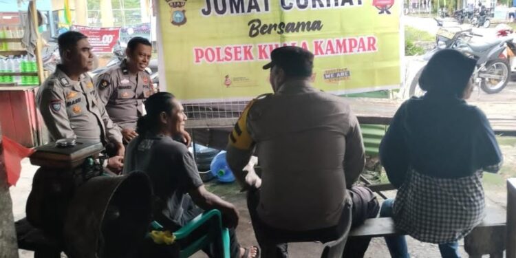 Jumat Curhat Polsek Kuala Kampar, Warga Soroti Karhutla hingga Knalpot Brong