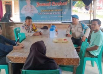 Polsek Bunut Ajak Warga Cegah Narkoba dan Judi Online Lewat Jumat Curhat