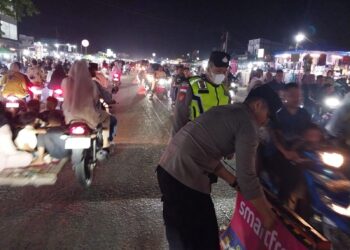Malam Takbiran Di Simpang Rangkaya Lancar, Kapolsek Ungkap Kunci Sukses Lalu Lintas