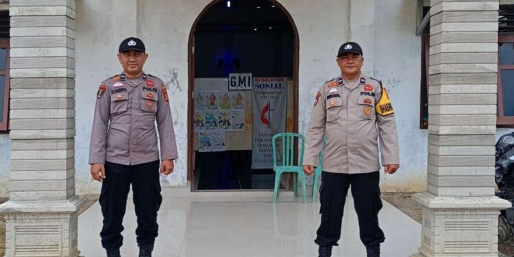 Polsek Pangkalan Lesung Gelar Minggu Kasih, Warga Dihimbau Waspadai Hoax dan Patroli Kebun Sawit Ditingkatkan