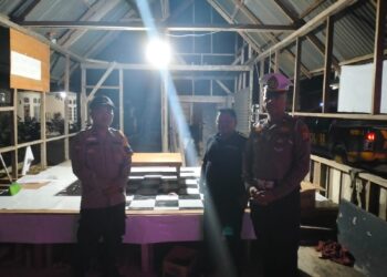 Polisi Sambangi Pos Kamling di Pangkalan Kuras, Warga Diimbau Aktif Jaga Keamanan