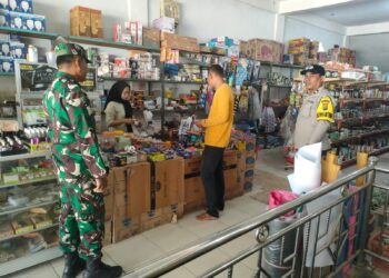 Polsek Langgam Perkuat Sinergitas TNI–Polri melalui Silaturahmi Bersama Koramil 09 Langgam