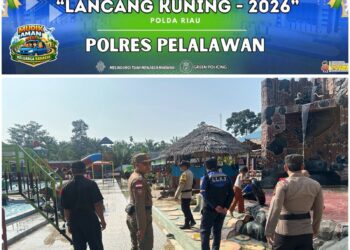 Polsek Ukui Intensifkan Patroli Objek Wisata dan Pusat Keramaian dalam Operasi Ketupat 2026