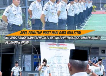 Apel Penutup Piket Hari Raya Aidul Fitri Kalapas Bangkinang Apresiasi Dedikasi Petugas Selama Tiga Hari Pelayanan Prima