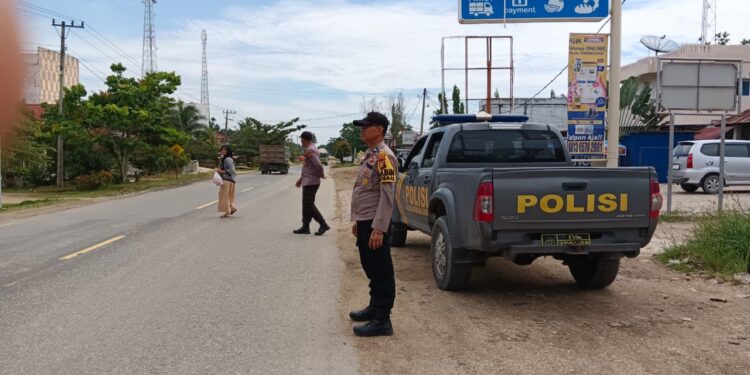 Polsek Pangkalan Lesung Tingkatkan Patroli Lalu Lintas untuk Cegah Kecelakaan dan Pelanggaran