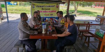 Jumat Curhat Polsek Kuala Kampar, Warga Keluhkan Karhutla hingga Knalpot Brong