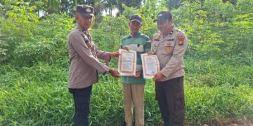 Polsek Kuala Kampar Sosialisasikan Maklumat Kapolda Riau Antisipasi Karhutla